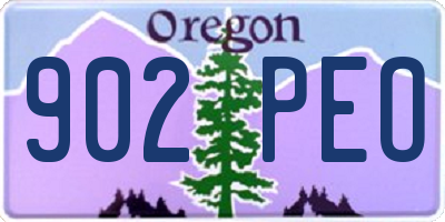 OR license plate 902PEO