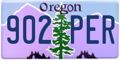 OR license plate 902PER