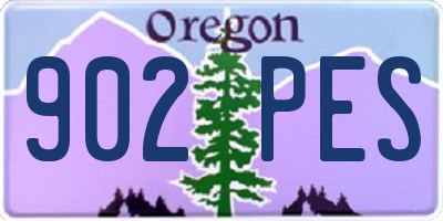 OR license plate 902PES