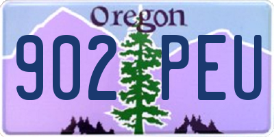 OR license plate 902PEU
