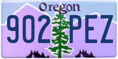 OR license plate 902PEZ