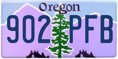 OR license plate 902PFB