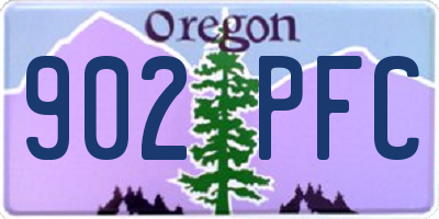 OR license plate 902PFC
