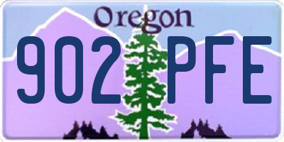 OR license plate 902PFE