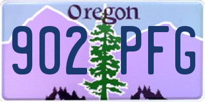 OR license plate 902PFG
