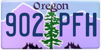 OR license plate 902PFH