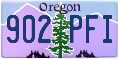 OR license plate 902PFI