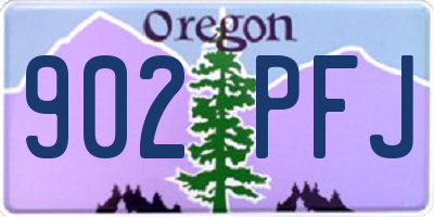 OR license plate 902PFJ