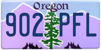 OR license plate 902PFL