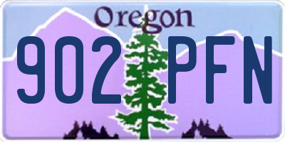 OR license plate 902PFN