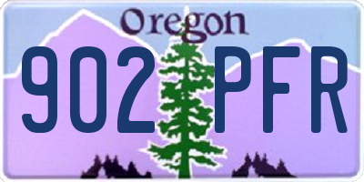 OR license plate 902PFR