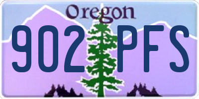 OR license plate 902PFS