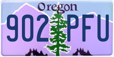 OR license plate 902PFU