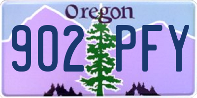 OR license plate 902PFY