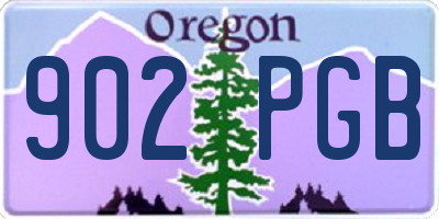 OR license plate 902PGB