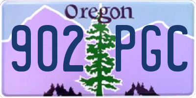 OR license plate 902PGC