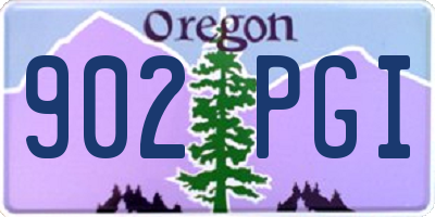 OR license plate 902PGI