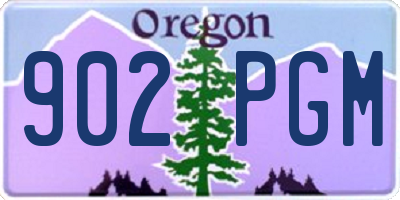 OR license plate 902PGM