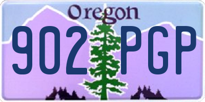 OR license plate 902PGP