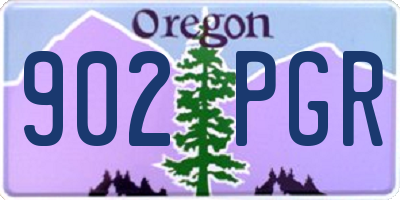 OR license plate 902PGR