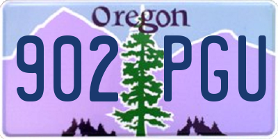 OR license plate 902PGU