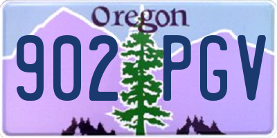 OR license plate 902PGV
