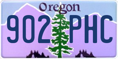 OR license plate 902PHC