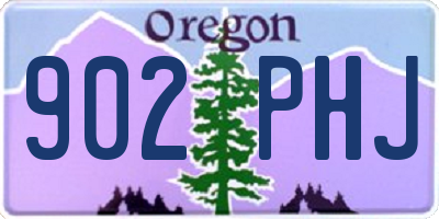 OR license plate 902PHJ