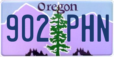 OR license plate 902PHN