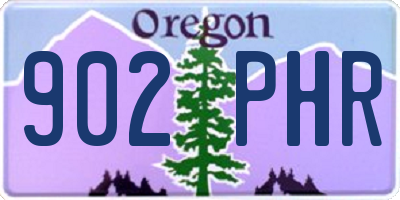 OR license plate 902PHR