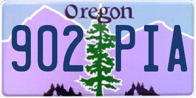 OR license plate 902PIA