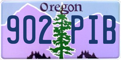 OR license plate 902PIB