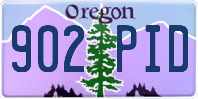 OR license plate 902PID