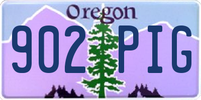 OR license plate 902PIG