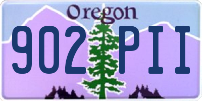 OR license plate 902PII