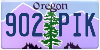 OR license plate 902PIK