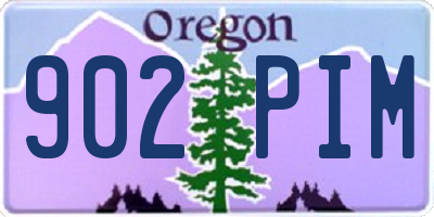 OR license plate 902PIM