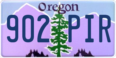 OR license plate 902PIR