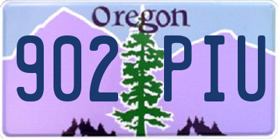 OR license plate 902PIU