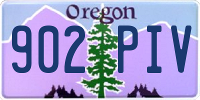 OR license plate 902PIV