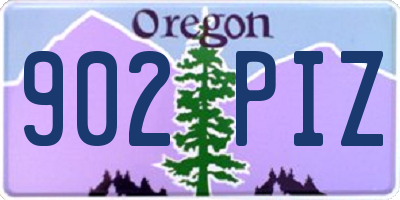 OR license plate 902PIZ