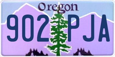 OR license plate 902PJA
