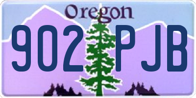 OR license plate 902PJB