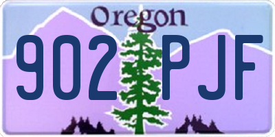 OR license plate 902PJF