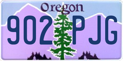 OR license plate 902PJG