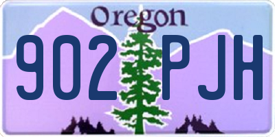 OR license plate 902PJH
