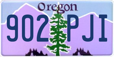 OR license plate 902PJI