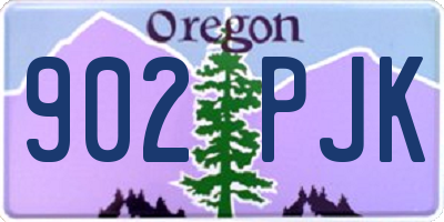 OR license plate 902PJK