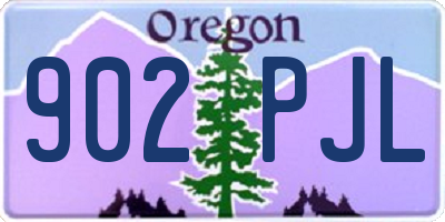 OR license plate 902PJL