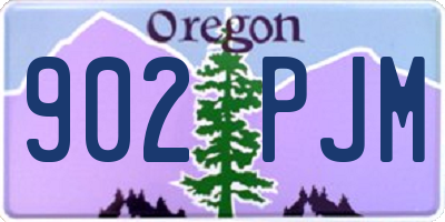 OR license plate 902PJM